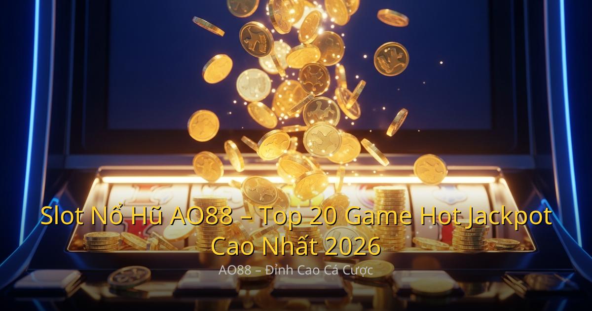 Slot Nổ Hũ AO88 – Top 20 Game Hot Nhất Jackpot Cao Nhất 2026