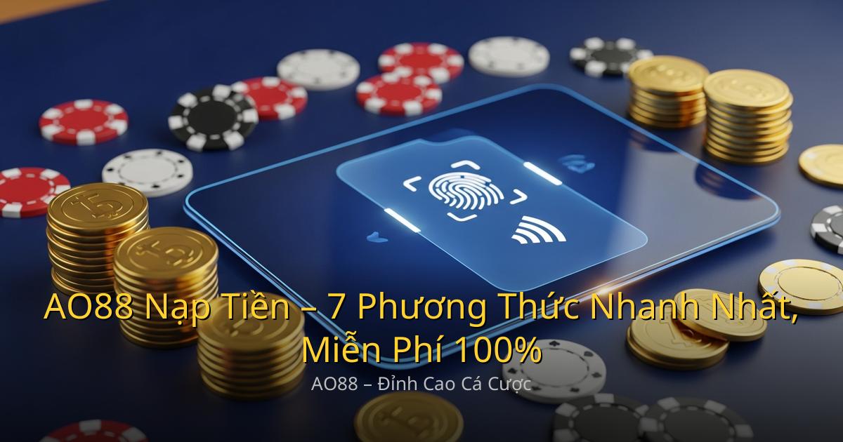 AO88 Nạp Tiền – 7 Phương Thức Nhanh Nhất, Miễn Phí 100%